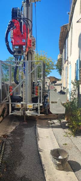 Réalisation d’une mission G5/G2-AVP dans le cadre d’un diagnostic de mur de soutènement à Cadenet dans le Vaucluse 84